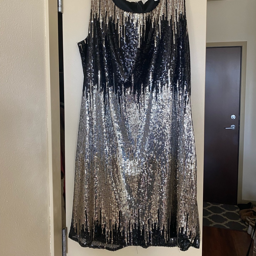 Francesca’s Sequin ombré swing dress